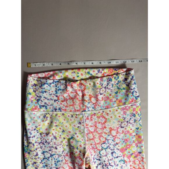 Fabletics/Powerhold Patch Daisy Floral Leggings Women Medium - Picture 4 of 12